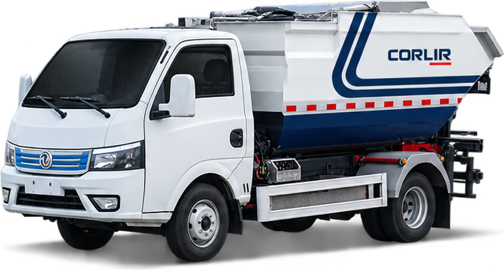 Electric Self-Loading Refuse Truck — Rear Loading