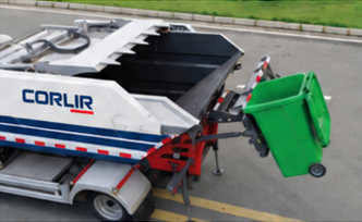 Rear bin lifting