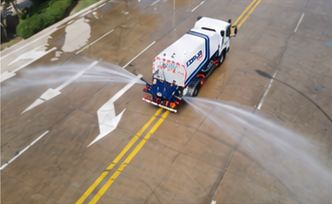 Rear water cannon