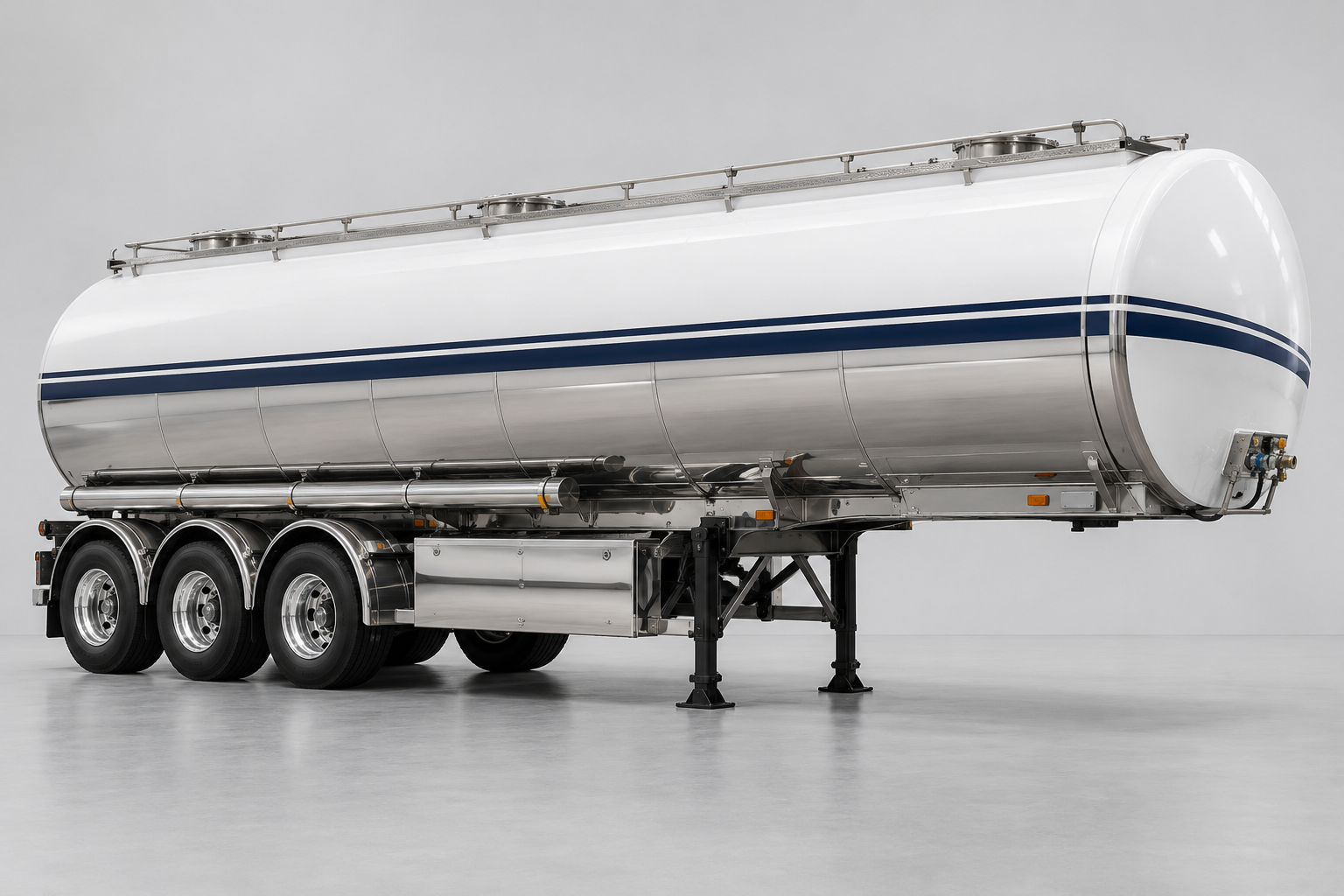 3-Axle 19–22 CBM Chemical Tank Semi-Trailer